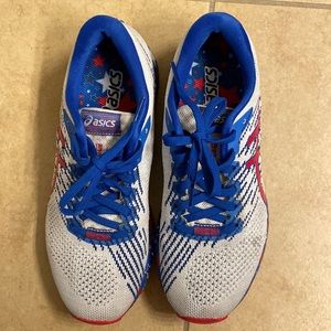 ASICS Red, White, & Blue shoes